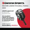 GAMMA Sports Legend NeuCore Pickleball Paddle, Fiberglass Composite Surface and Honeycomb Grip, Legend Finesse view 2