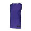 Augusta Sportswear Step-Back Basketball Jersey, Purple/White, 2XL view 1