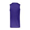 Augusta Sportswear Step-Back Basketball Jersey, Purple/White, 2XL view 3