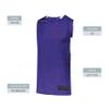 Augusta Sportswear Step-Back Basketball Jersey, Purple/White, 2XL view 4