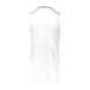 Augusta Sportswear Step-Back Basketball Jersey, White/Silver, M view 3