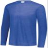 Augusta Sportswear Tri-Blend Long Sleeve Crew, Royal Heather, S view 1