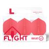 LSTYLE L1 Standard Dart Flights  EZ  Red  1 Set  Pre-Molded view 1