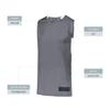 Augusta Sportswear Step-Back Basketball Jersey, Graphite/White, M view 4