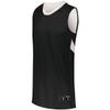 Holloway Dual-Side Single Ply Basketball Jersey (XX-Large, Black/White) view 1