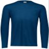 Augusta Sportswear Tri-Blend Long Sleeve Crew, Navy Heather, 2XL view 3
