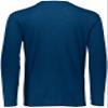 Augusta Sportswear Tri-Blend Long Sleeve Crew, Navy Heather, 2XL view 4