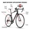 4R Quattroerre.it Adhesive Film Scudo Frame for Bike Protection Unisex Adult, Transparent, 5 x 50 cm view 4