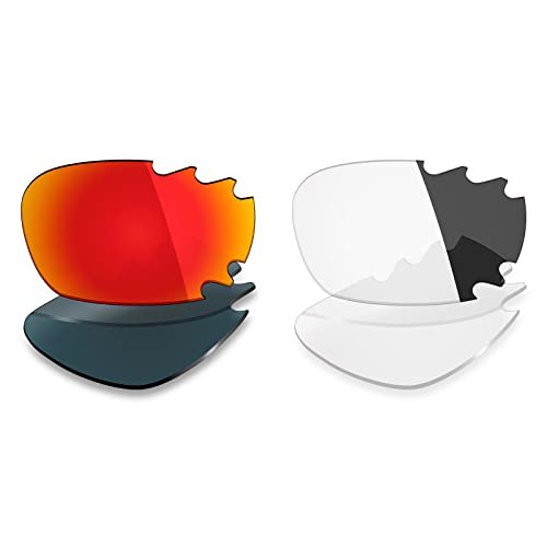 Mryok 2 Pair Polarized Replacement Lenses for Oakley Jawbone Vented Sunglass - Options