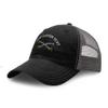 Custom Trucker Hat Richardson Cavalry Crossed Sabers - Cav Brass Sewed Cotton Soft Mesh Cap Snaps Black/Charcoal Personalized Text Here view 1