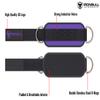 Ankle Straps for Cable Machines (Pair) - Double D-Ring Attachment, Fully Adjustable, Breathable Comfort Neoprene - For Legs, Glutes, Abs and Hips Workouts - Fits Women & Men (Purple) view 2