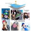 Skull Face Sun Mask half,Bandanas,Neck Gaiter, Headwear, Headband for Fishing, Hunting,Yard work (blue) view 4