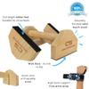 CALI SPORTS Push Up Bar Calisthenics Equipment, Solid Wood Parallettes Bars for Floor Use, Perfect Pushup Bar and Handstand Push Up Handles for Men and Women, Includes Wrist Wraps view 3