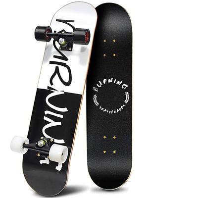 PHOEROS Complete Skateboards- Standard Skateboards for Beginners Kids Boys Girls Teenager- 31''x 11''Canadian Maple Cruiser Pro Skate Board, Skateboards