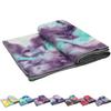Yoga Towels , Non Slip Hot Yoga Towel Skidless Waffle Texture, 100% Absorbent Odorless Microfiber Yoga Blanket, Standard Sized 24 inchx72 inch Mat Towel,for Hot Yoga, Bikram, Pilates (Green & Pink) view 1