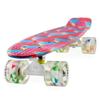 Skateboard Youth 22 inch Mini Cruiser Retro Starry Adults Skateboards for Kids Boys Girls Beginners Child Toddler Teenagers Dog Age 5 (Mixture of Pink and Blue) view 1