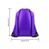 FEPITO 22 Pack Drawstring Bags String Backpack Bulk School Backpacks for Gym Traveling (Purple) view 2