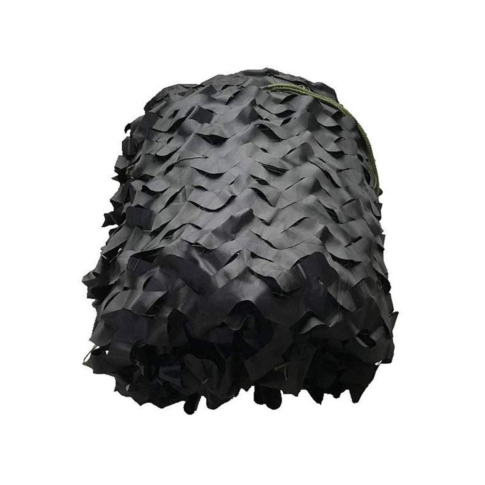 LIYFF-Tarps Camouflage Netting for Kids UV Resistant Shade Army Mesh Nets Outdoor Camping Military Hunting Shooting Blind Watching Hide Party Decorations - Black
