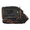 Mizuno boys 12" Ball Glove, Black/Brown Arched Tartan Web, 1200 US view 4