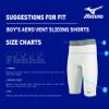 Mizuno Youth Boy's Aero Vent Padded Baseball Sliding Short,White view 2