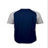 Mizuno Youth Aerolite Crew Baseball Jersey, Navy-Grey, Large view 2