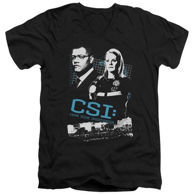 Csi Investigate This Unisex Adult V-Neck T Shirt for Men and Women, 2X-Large Black