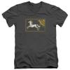 Lor Rohan Banner Unisex Adult V-Neck T Shirt for Men and Women, Large Charcoal view 1