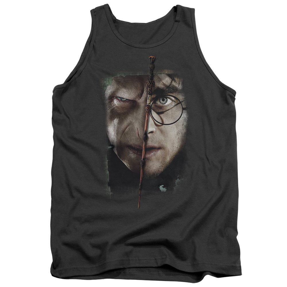 Harry Potter It All Ends Here Unisex Adult Tank Top for Men and Women, 2X-Large Charcoal