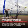 PowerNet 8x8 FT Baseball Net, Portable Outdoor Softball & Baseball Training Equipment, Throwing & Pitching Net with Carrying Bag (Blue) view 4