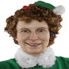 ALLAURA Bad Elf Wig Napoleon Brown Afro 70s Disco Costume | Buddy Elf Costume  Compatible with Napoleon, Marv, Julia, Will, & Vote Pedro view 2