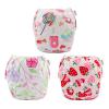 Babygoal Baby Girl and Boy Swim Diapers, Reusable Adjustable Washable One Size Fits 0-8M Baby Gifts and Swimming Lessons 3 Pack 3SD04 view 1