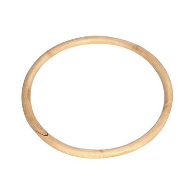 ZooBoo Wing Chun Rattan Ring - Natural Wood Rings Wing Tsun Kung Fu Legs Hand Strength Training Equipment Yewen Sau Sticky IP Man Siu Lum Kung Fu Rings - Rattan 11 inch
