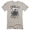 Three Stooges Spread Out Unisex Adult Canvas Brand T Shirt for Men and Women, 2X-Large Silver view 1