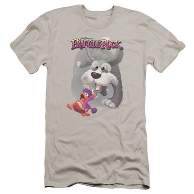 Fraggle Rock in Pursuit Unisex Adult Canvas Brand T Shirt for Men and Women, 2X-Large Silver