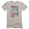 Fraggle Rock in Pursuit Unisex Adult Canvas Brand T Shirt for Men and Women, 2X-Large Silver view 1