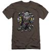Superman Bizzaro Breakthrough Unisex Adult Canvas Brand T Shirt for Men and Women, 2X-Large Charcoal view 1
