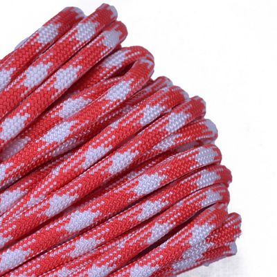 10', 25', 50', 100, 250', 1000' Hanks of Parachute 550 Cord Type III 7 Strand Paracord - Strawberry Fields - 25 Feet