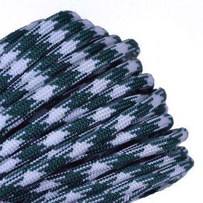 10', 25', 50', 100, 250', 1000' Hanks of Parachute 550 Cord Type III 7 Strand Paracord - Shamrock Frost - 25 Feet
