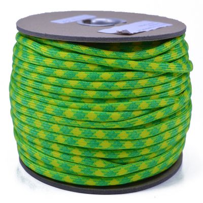 10', 25', 50', 100, 250', 1000' Hanks of Parachute 550 Cord Type III 7 Strand Paracord - Dayglow - 250 Foot Spools