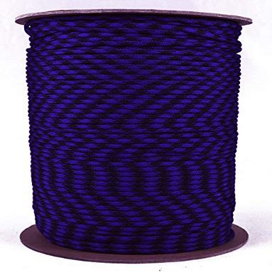 10', 25', 50', 100, 250', 1000' Hanks of Parachute 550 Cord Type III 7 Strand Paracord - BlackBerry - 1000 Foot Spools