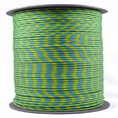 10', 25', 50', 100, 250', 1000' Hanks of Parachute 550 Cord Type III 7 Strand Paracord - Tropical - 1000 Foot Spools