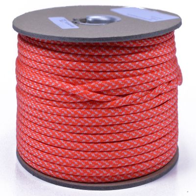 10', 25', 50', 100' Hanks, 250 ft Spool, 1000 Ft Spool of Parachute 550 Cord Type III 7 Strand Paracord - Spark - 250 Foot Spool