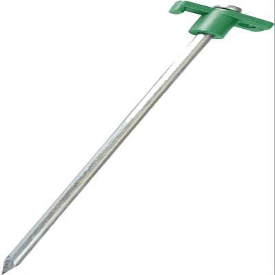 Army Universe Tent Pegs Stakes T-Top Rubber Top with Heavy Duty Steel Nail Ground Spikes 10" Long 100-Pack