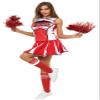 Makroyl Womens Cheerleader Costume Uniform Halloween Fancy Dress Cosplay Costume (Red,X-Large) view 1