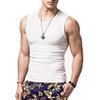 Acooe Mens Compression Athletic Muscle Sleeveless Tank Top Gym Work Out A-Shirt (1, Large,White) view 2
