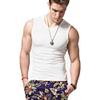 Acooe Mens Compression Athletic Muscle Sleeveless Tank Top Gym Work Out A-Shirt (1, Large,White) view 3