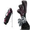 AGXGOLF Ladies Edition Magnum (Pink/Magenta) Right Hand Complete Golf Set: 460 Driver, 3 Wood, 3 Hybrid + 5-9 Irons + Pitching Wedge+Stand Bag; Ladies Flex; Petite Length: USA!