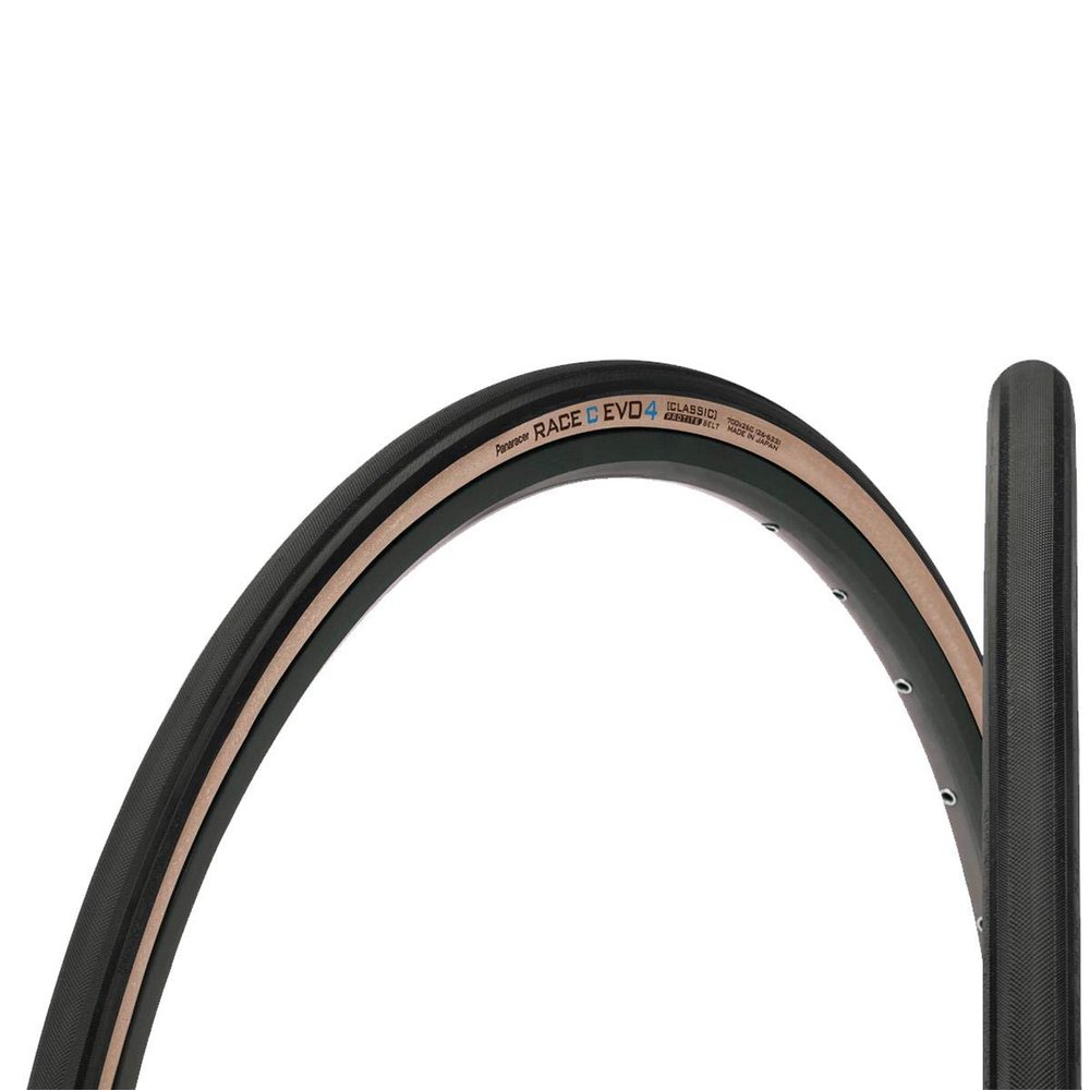 Race C EVO4 700 x 26 C Classic Protite Clincher Folding Tire, Black/Amber