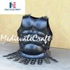 Medieval Roman Greek Muscle Body Armor Cuirass Black view 2