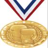 Crown Awards Boxing Medal, 2" Shiny Gold Boxing Medals for Kids with Free Custom Engraving 50 Pack view 1